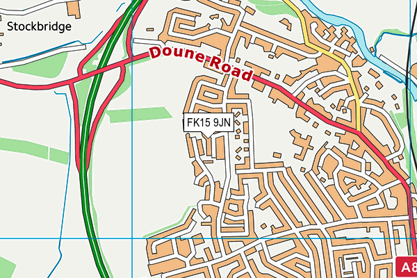 FK15 9JN map - OS VectorMap District (Ordnance Survey) FK15 9JN map - OS VectorMap District (Ordnance Survey)
