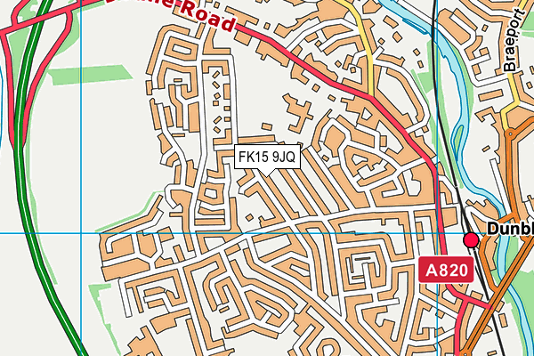 FK15 9JQ map - OS VectorMap District (Ordnance Survey) FK15 9JQ map - OS VectorMap District (Ordnance Survey)