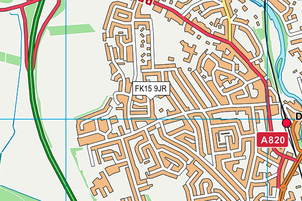 FK15 9JR map - OS VectorMap District (Ordnance Survey) FK15 9JR map - OS VectorMap District (Ordnance Survey)