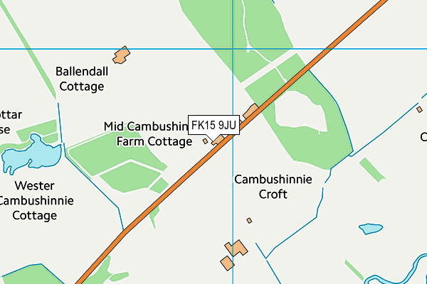 FK15 9JU map - OS VectorMap District (Ordnance Survey) FK15 9JU map - OS VectorMap District (Ordnance Survey)