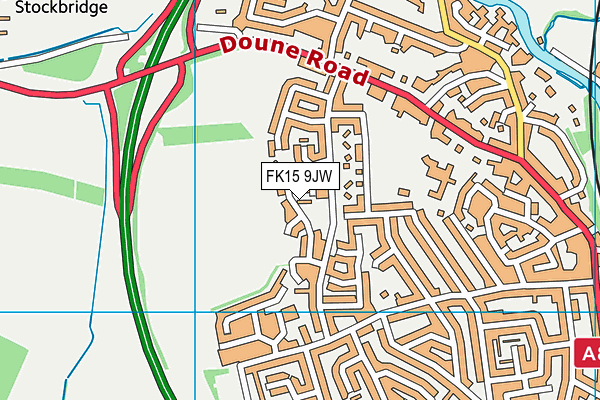 FK15 9JW map - OS VectorMap District (Ordnance Survey) FK15 9JW map - OS VectorMap District (Ordnance Survey)