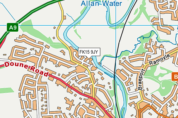 FK15 9JY map - OS VectorMap District (Ordnance Survey) FK15 9JY map - OS VectorMap District (Ordnance Survey)
