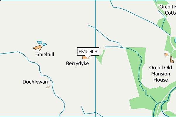 FK15 9LH map - OS VectorMap District (Ordnance Survey) FK15 9LH map - OS VectorMap District (Ordnance Survey)