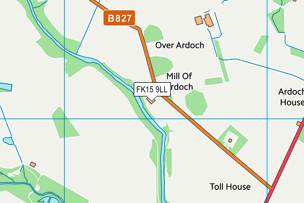 FK15 9LL map - OS VectorMap District (Ordnance Survey) FK15 9LL map - OS VectorMap District (Ordnance Survey)