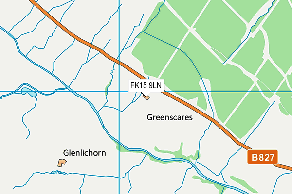 FK15 9LN map - OS VectorMap District (Ordnance Survey) FK15 9LN map - OS VectorMap District (Ordnance Survey)