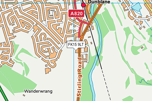 FK15 9LT map - OS VectorMap District (Ordnance Survey) FK15 9LT map - OS VectorMap District (Ordnance Survey)
