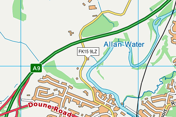 FK15 9LZ map - OS VectorMap District (Ordnance Survey) FK15 9LZ map - OS VectorMap District (Ordnance Survey)