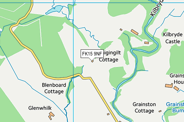 FK15 9NF map - OS VectorMap District (Ordnance Survey) FK15 9NF map - OS VectorMap District (Ordnance Survey)