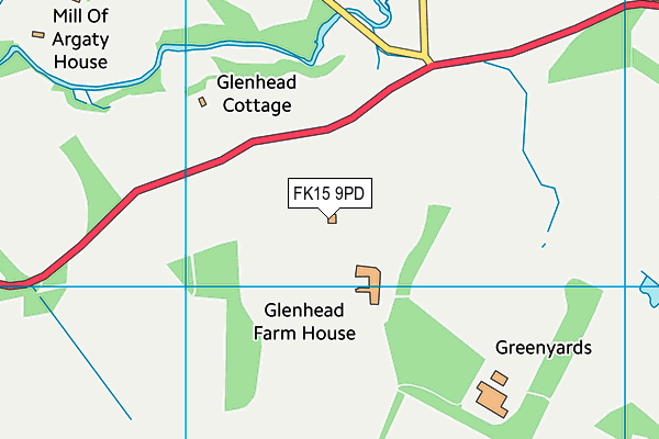 FK15 9PD map - OS VectorMap District (Ordnance Survey)