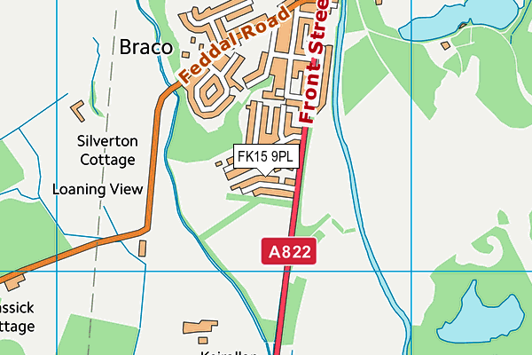 FK15 9PL map - OS VectorMap District (Ordnance Survey) FK15 9PL map - OS VectorMap District (Ordnance Survey)