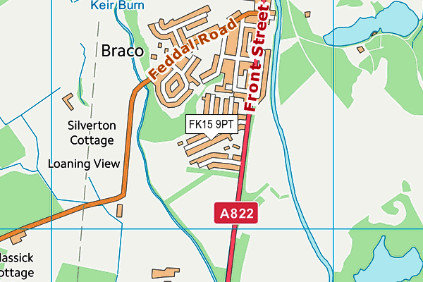 FK15 9PT map - OS VectorMap District (Ordnance Survey) FK15 9PT map - OS VectorMap District (Ordnance Survey)