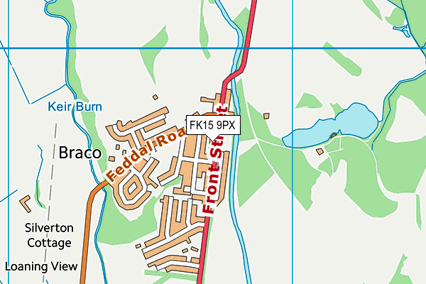FK15 9PX map - OS VectorMap District (Ordnance Survey) FK15 9PX map - OS VectorMap District (Ordnance Survey)