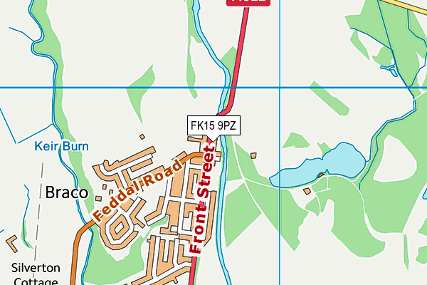 FK15 9PZ map - OS VectorMap District (Ordnance Survey) FK15 9PZ map - OS VectorMap District (Ordnance Survey)