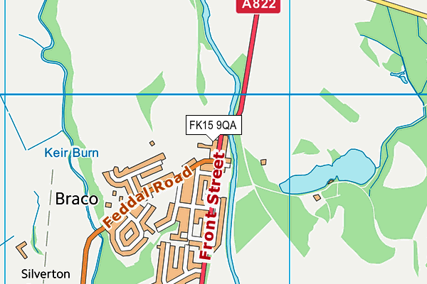 FK15 9QA map - OS VectorMap District (Ordnance Survey) FK15 9QA map - OS VectorMap District (Ordnance Survey)