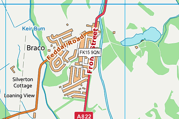 FK15 9QN map - OS VectorMap District (Ordnance Survey)