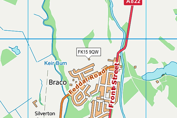 FK15 9QW map - OS VectorMap District (Ordnance Survey) FK15 9QW map - OS VectorMap District (Ordnance Survey)
