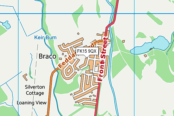 FK15 9QX map - OS VectorMap District (Ordnance Survey) FK15 9QX map - OS VectorMap District (Ordnance Survey)