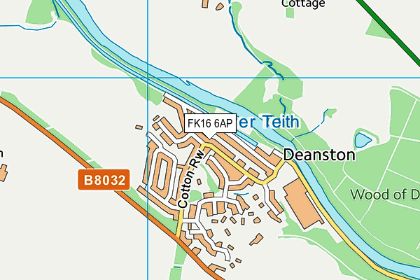 FK16 6AP map - OS VectorMap District (Ordnance Survey) FK16 6AP map - OS VectorMap District (Ordnance Survey)