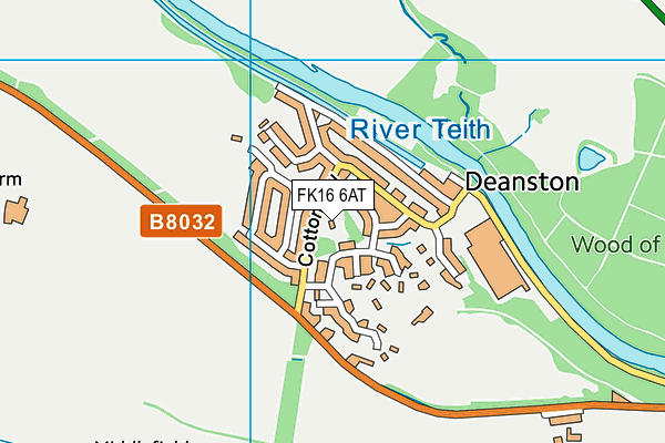 FK16 6AT map - OS VectorMap District (Ordnance Survey) FK16 6AT map - OS VectorMap District (Ordnance Survey)