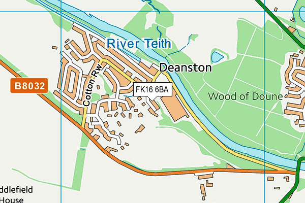 FK16 6BA map - OS VectorMap District (Ordnance Survey) FK16 6BA map - OS VectorMap District (Ordnance Survey)