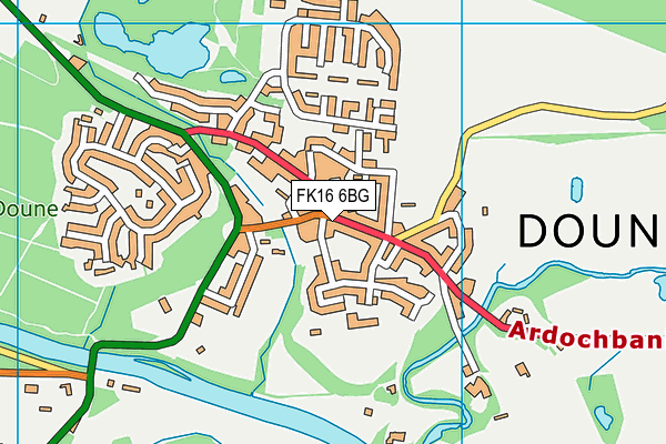 FK16 6BG map - OS VectorMap District (Ordnance Survey) FK16 6BG map - OS VectorMap District (Ordnance Survey)