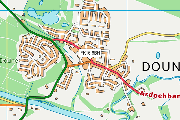 FK16 6BH map - OS VectorMap District (Ordnance Survey) FK16 6BH map - OS VectorMap District (Ordnance Survey)