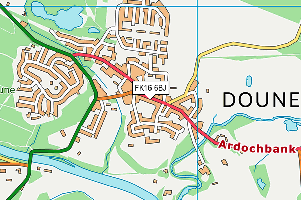 FK16 6BJ map - OS VectorMap District (Ordnance Survey) FK16 6BJ map - OS VectorMap District (Ordnance Survey)