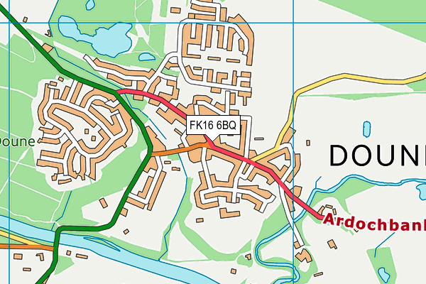 FK16 6BQ map - OS VectorMap District (Ordnance Survey) FK16 6BQ map - OS VectorMap District (Ordnance Survey)