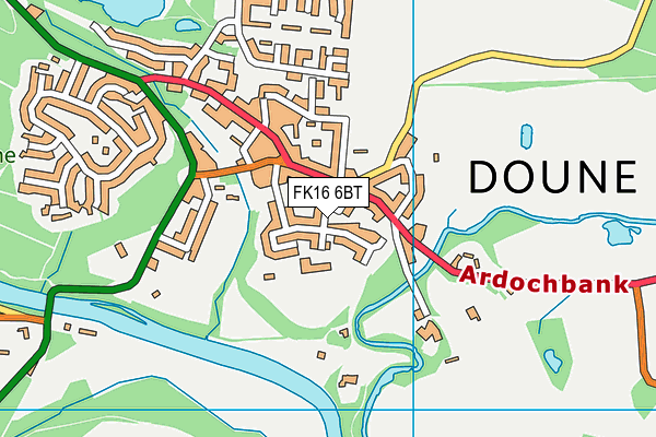 FK16 6BT map - OS VectorMap District (Ordnance Survey) FK16 6BT map - OS VectorMap District (Ordnance Survey)