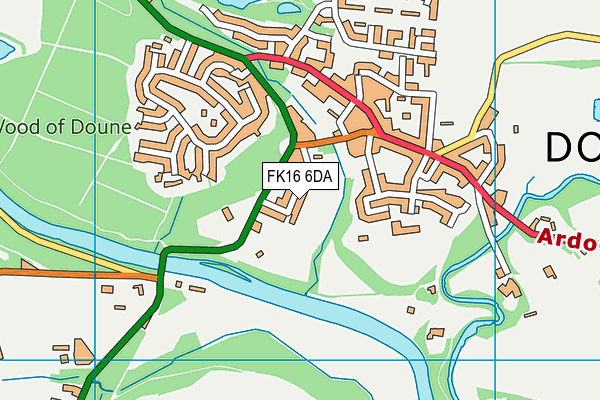 FK16 6DA map - OS VectorMap District (Ordnance Survey) FK16 6DA map - OS VectorMap District (Ordnance Survey)