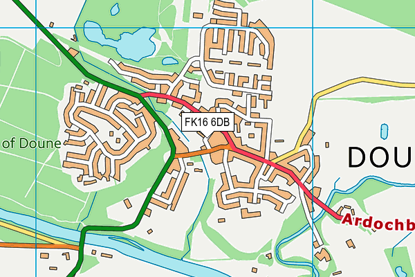 FK16 6DB map - OS VectorMap District (Ordnance Survey) FK16 6DB map - OS VectorMap District (Ordnance Survey)
