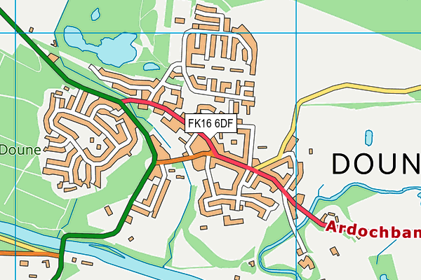 FK16 6DF map - OS VectorMap District (Ordnance Survey) FK16 6DF map - OS VectorMap District (Ordnance Survey)