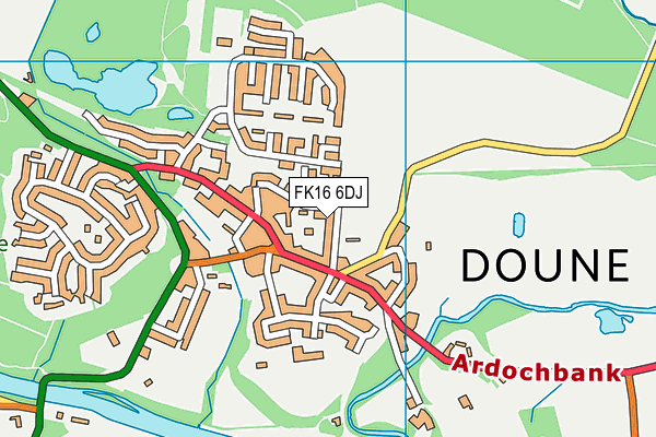 FK16 6DJ map - OS VectorMap District (Ordnance Survey) FK16 6DJ map - OS VectorMap District (Ordnance Survey)