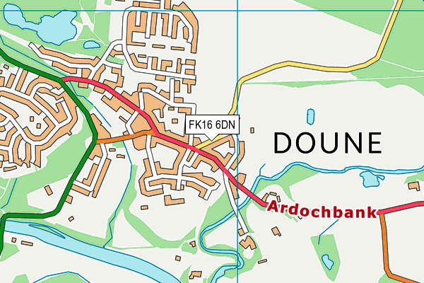 FK16 6DN map - OS VectorMap District (Ordnance Survey) FK16 6DN map - OS VectorMap District (Ordnance Survey)
