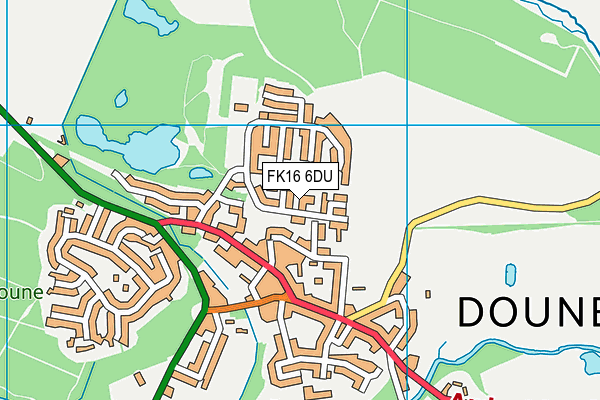 FK16 6DU map - OS VectorMap District (Ordnance Survey) FK16 6DU map - OS VectorMap District (Ordnance Survey)