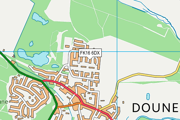 FK16 6DX map - OS VectorMap District (Ordnance Survey) FK16 6DX map - OS VectorMap District (Ordnance Survey)