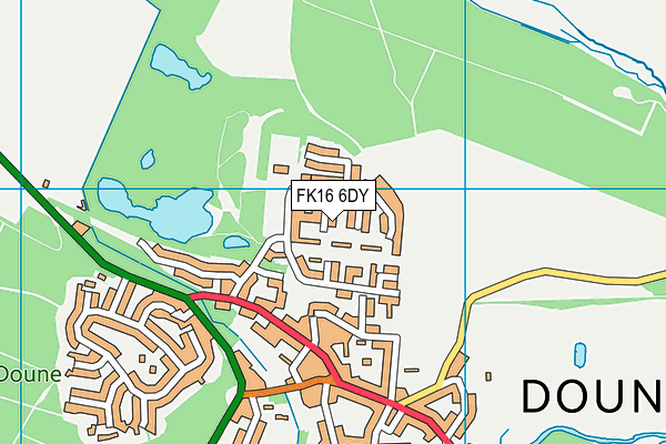 FK16 6DY map - OS VectorMap District (Ordnance Survey) FK16 6DY map - OS VectorMap District (Ordnance Survey)