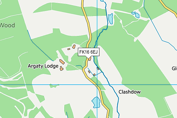 FK16 6EJ map - OS VectorMap District (Ordnance Survey) FK16 6EJ map - OS VectorMap District (Ordnance Survey)