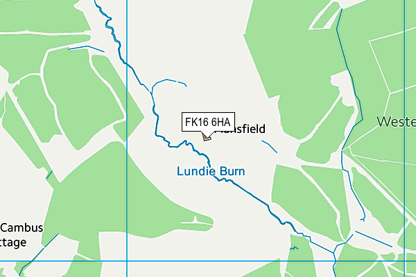 FK16 6HA map - OS VectorMap District (Ordnance Survey)
