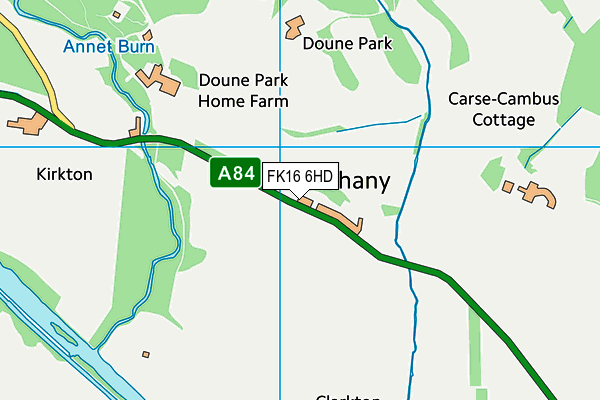 FK16 6HD map - OS VectorMap District (Ordnance Survey)