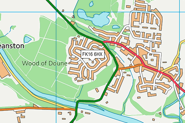 FK16 6HX map - OS VectorMap District (Ordnance Survey) FK16 6HX map - OS VectorMap District (Ordnance Survey)