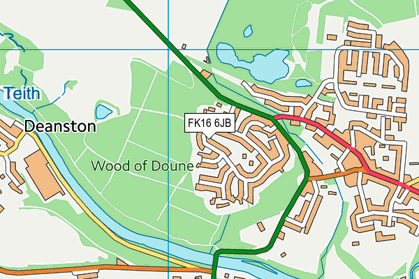 FK16 6JB map - OS VectorMap District (Ordnance Survey) FK16 6JB map - OS VectorMap District (Ordnance Survey)