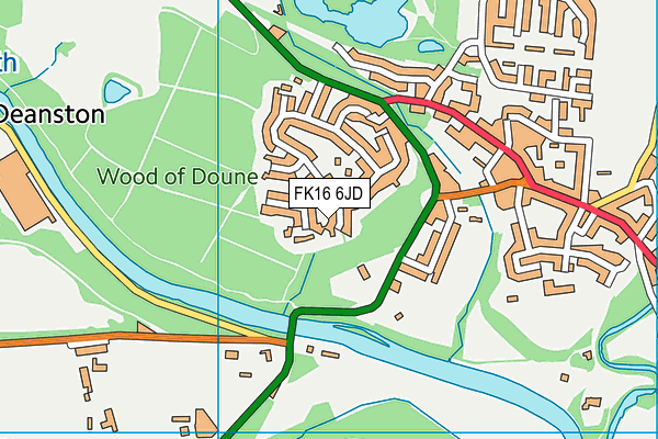 FK16 6JD map - OS VectorMap District (Ordnance Survey) FK16 6JD map - OS VectorMap District (Ordnance Survey)