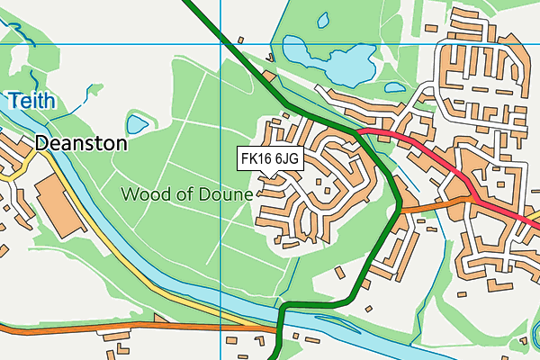 FK16 6JG map - OS VectorMap District (Ordnance Survey) FK16 6JG map - OS VectorMap District (Ordnance Survey)