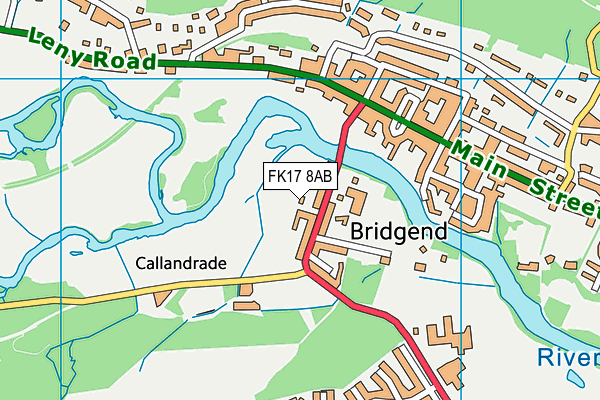 FK17 8AB map - OS VectorMap District (Ordnance Survey)