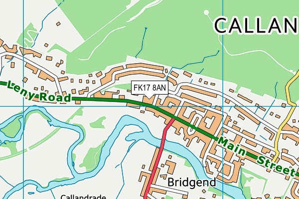 FK17 8AN map - OS VectorMap District (Ordnance Survey)