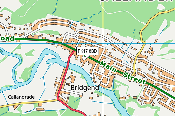 FK17 8BD map - OS VectorMap District (Ordnance Survey)