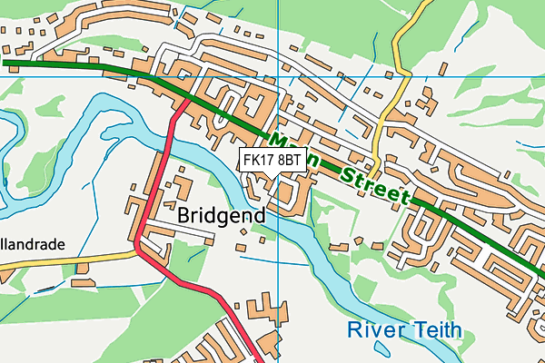 FK17 8BT map - OS VectorMap District (Ordnance Survey) FK17 8BT map - OS VectorMap District (Ordnance Survey)