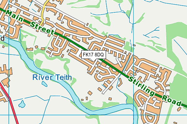 FK17 8DQ map - OS VectorMap District (Ordnance Survey) FK17 8DQ map - OS VectorMap District (Ordnance Survey)
