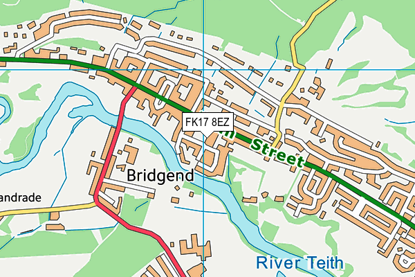 FK17 8EZ map - OS VectorMap District (Ordnance Survey) FK17 8EZ map - OS VectorMap District (Ordnance Survey)